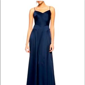 Theia Crepe Silk Maxi Dress